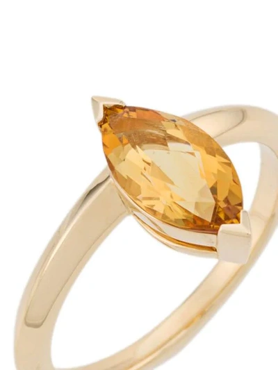 Shop Stephen Webster 18kt Yellow Gold Citrine Gemstone Stacking Ring