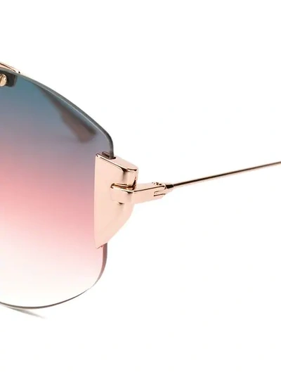Shop Dior Stronger Sunglasses In Gold