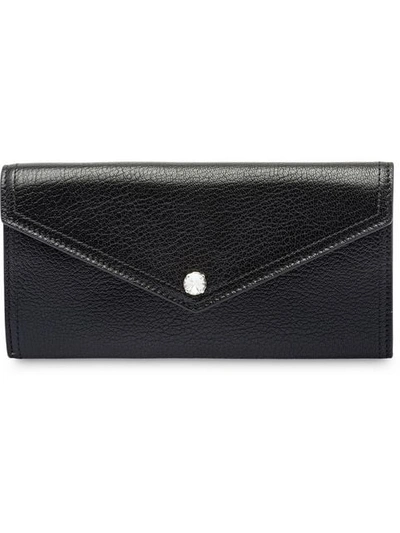 Shop Miu Miu 'madras' Portemonnaie In Black