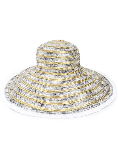 Shop Missoni Mare Straw Sun Hat - White