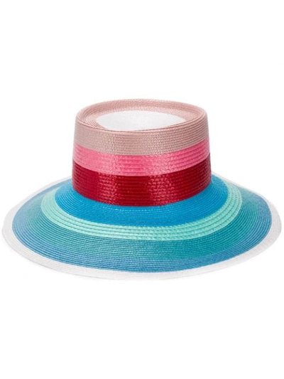 Shop Missoni Braided Straw Hat In Blue