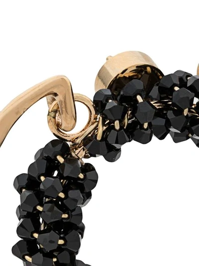 Jacquemus Le Kiwi Hoop Earrings In 61990 Black