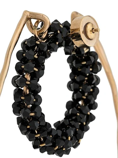 Jacquemus Le Kiwi Hoop Earrings In 61990 Black