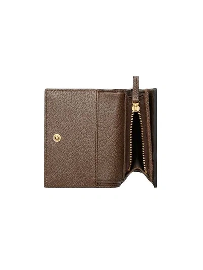 Shop Gucci Beige Ophidia Gg Wallet In Neutrals