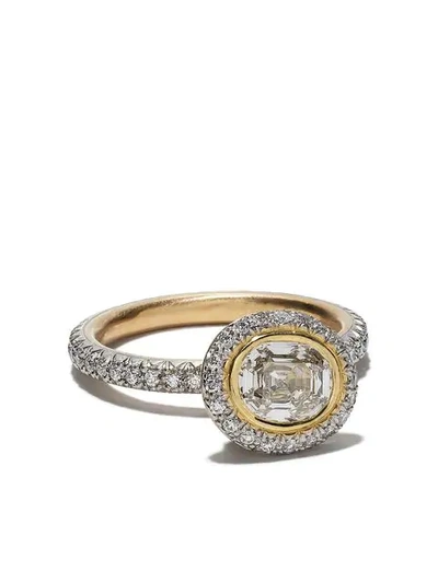 Shop Hum X Dover Street Market Ring In Yellow Gold Platinum