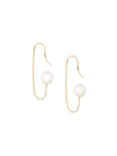 Shop Natasha Schweitzer Mini Marion Pearl Earrings In Metallic