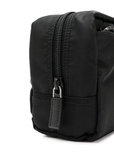Shop Prada Logo Make Up Bag In Black