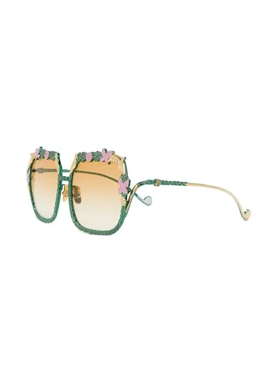 Shop Anna-karin Karlsson The Garden Sunglasses In Green