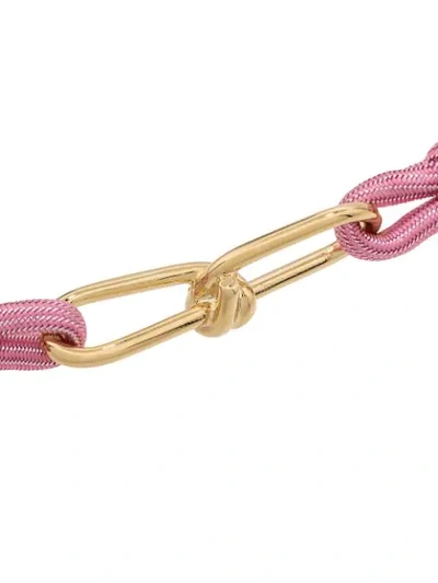 Shop Annelise Michelson Medium Wire Cord Bracelet In Pink