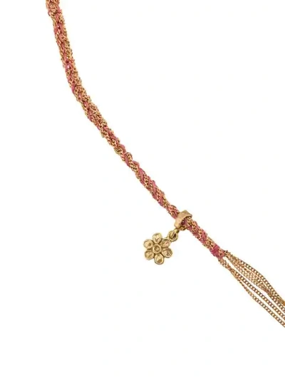 Shop Carolina Bucci 18kt Yellow Gold Flower Charm Lucky Bracelet In Ylwgold