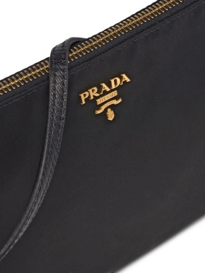 PRADA LOGO POUCH - 黑色