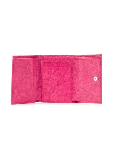 Shop Dolce & Gabbana Small Continental Wallet In Pink