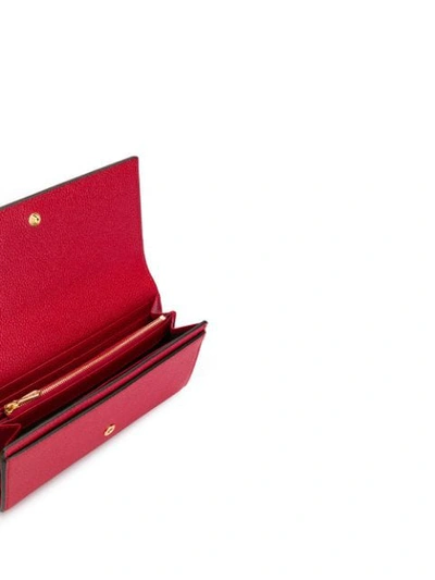 Shop Gucci Zumi Continental Wallet In Red
