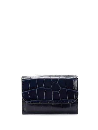 Shop Chloé C Mini Tri-fold Wallet In Blue