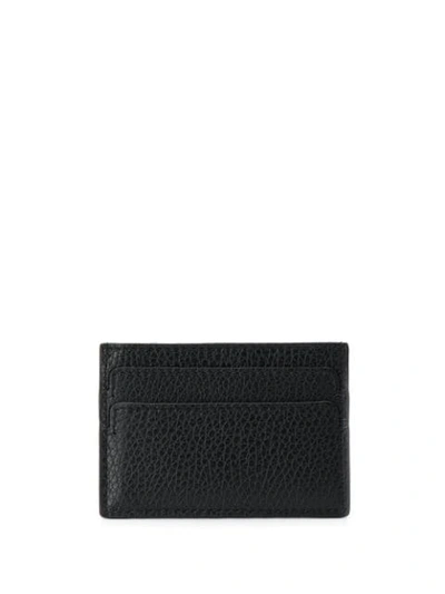 Shop Alexander Mcqueen Skull Charm Card Holder In Black