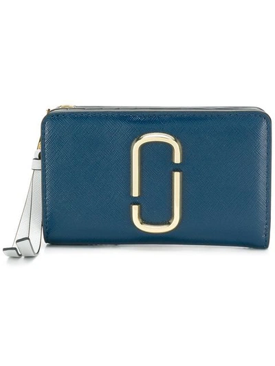 Shop Marc Jacobs Snapshot Compact Wallet In Blue