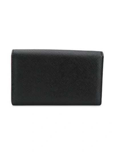 Shop Love Moschino Foldover Wallet In Black