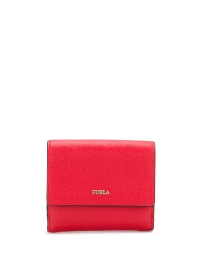 Shop Furla Small Wallet In Red