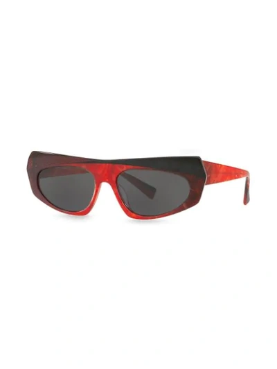 Shop Alain Mikli Pose Sunglasses In Red