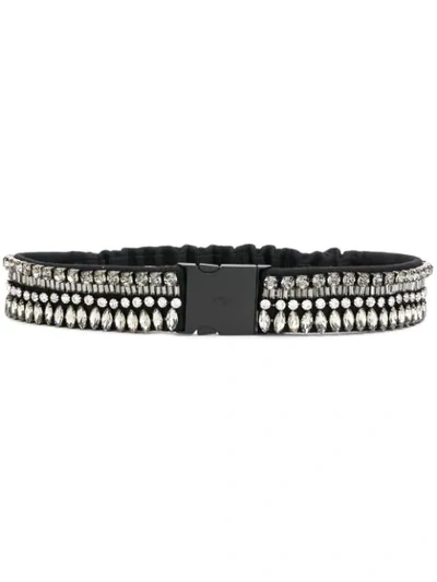 Shop N°21 Nº21 Crystal-embellished Belt - Black