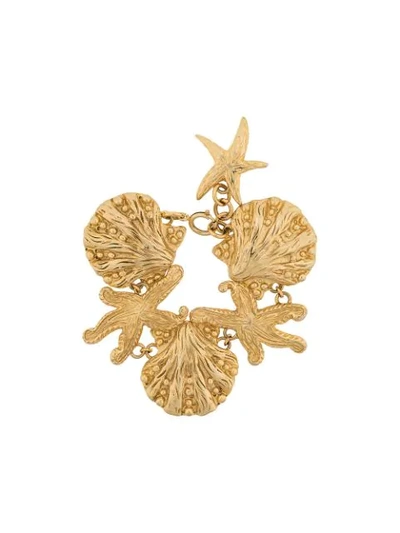 Versace Shell And Starfish Bracelet - Gold | ModeSens