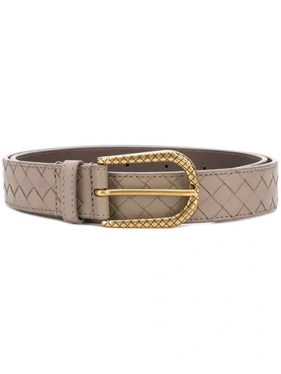 Intrecciato buckle belt