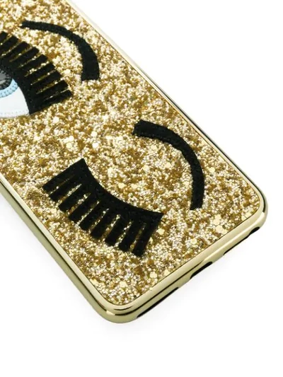 Shop Chiara Ferragni Glittered Iphone 8 Case In Metallic
