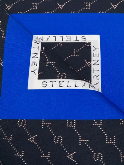 Shop Stella Mccartney Monogram Scarf In Blue