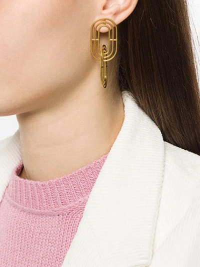 Shop Charlotte Valkeniers Minim Earrings In Gold