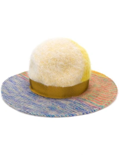 Shop Missoni Wide Brim Hat - Yellow