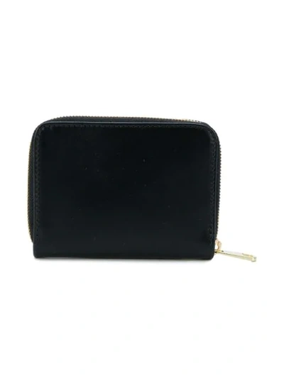 Shop Apc Zipped Logo Wallet In Black