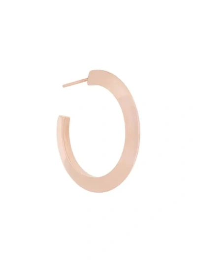 Shop Maria Black Else Hoop Medium Earring In Rose Gold