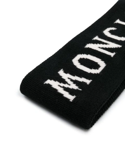 Shop Moncler Logo Headband - Black