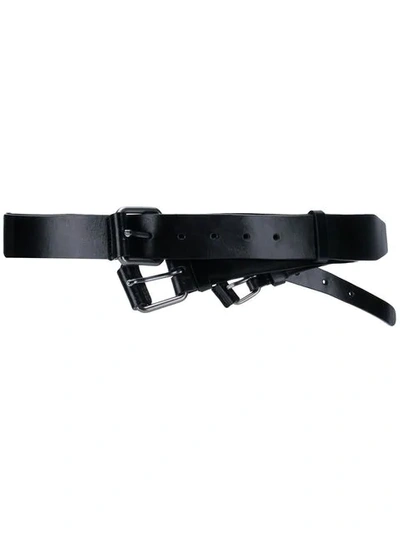 Shop A.f.vandevorst Multi Buckle Belt In Black