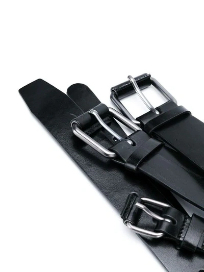 Shop A.f.vandevorst Multi Buckle Belt In Black