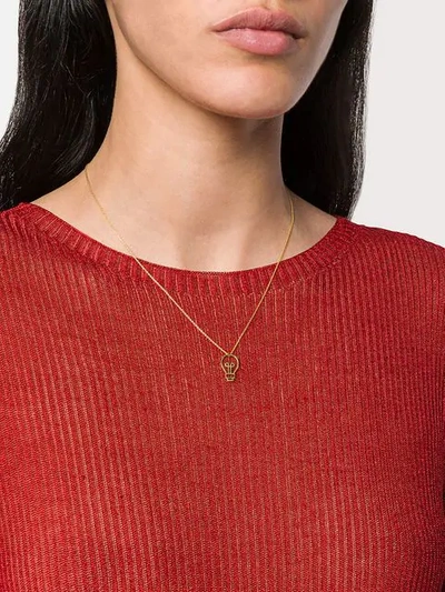 Shop Aliita Lightbulb Necklace In Gold