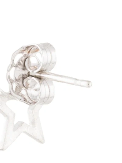 Shop Natasha Schweitzer Star Stud Earrings In Silver
