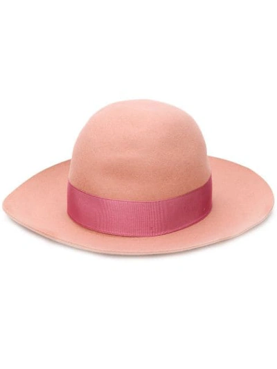 Shop Borsalino Floppy Hat In Pink