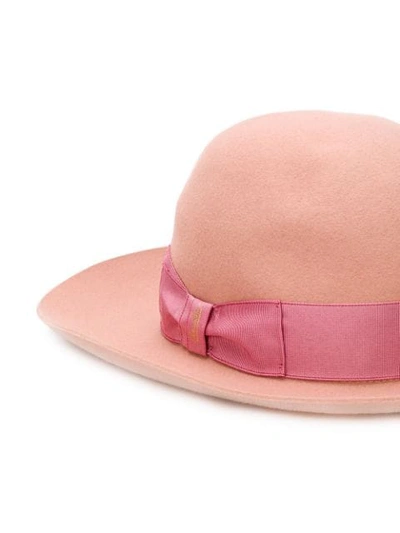 Shop Borsalino Floppy Hat In Pink