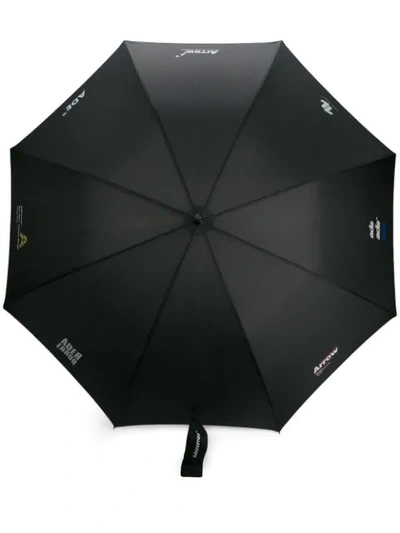 Shop Ader Error Logo Print Umbrella In Black