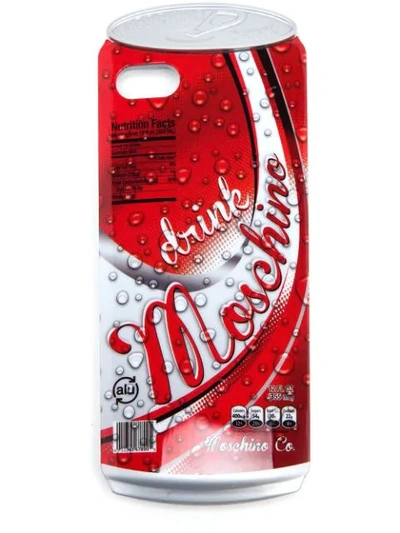 Shop Moschino 'drink ' Iphone 5 Cover In Red