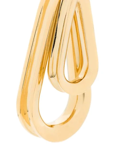 Shop Annelise Michelson Medium Double Ellipse Earrings In Gold