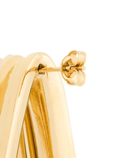 Shop Annelise Michelson Medium Double Ellipse Earrings In Gold