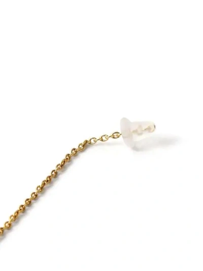 Shop Shihara Diamond Chain Earring 150 (04) In Metallic