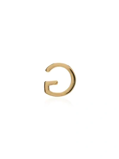 Shop Loquet G Letter Charm In Gold