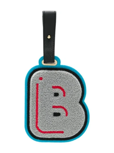 Shop Chaos Letter B Logo Tag In Grey