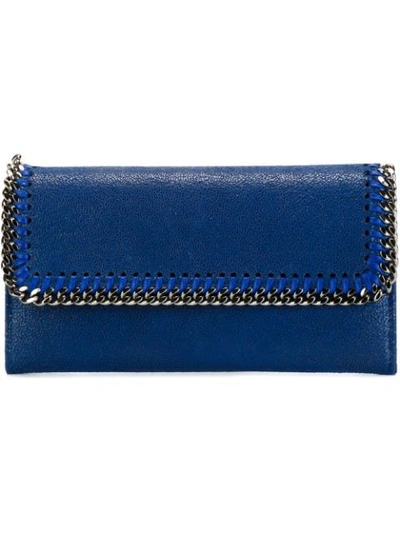Shop Stella Mccartney 'falabella' Portemonnaie In Blue