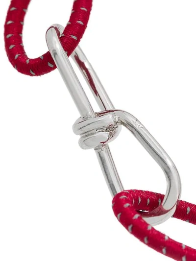 Shop Annelise Michelson Small Wire Cord Bracelet In Red