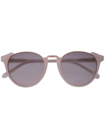 Shop Linda Farrow Round Sunglasses In Pink