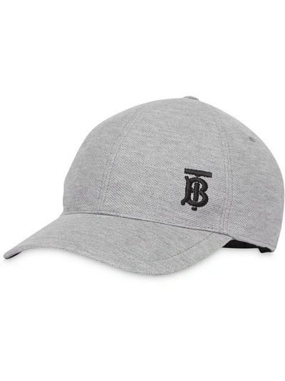 Shop Burberry Monogram Motif Baseball Cap In Grey